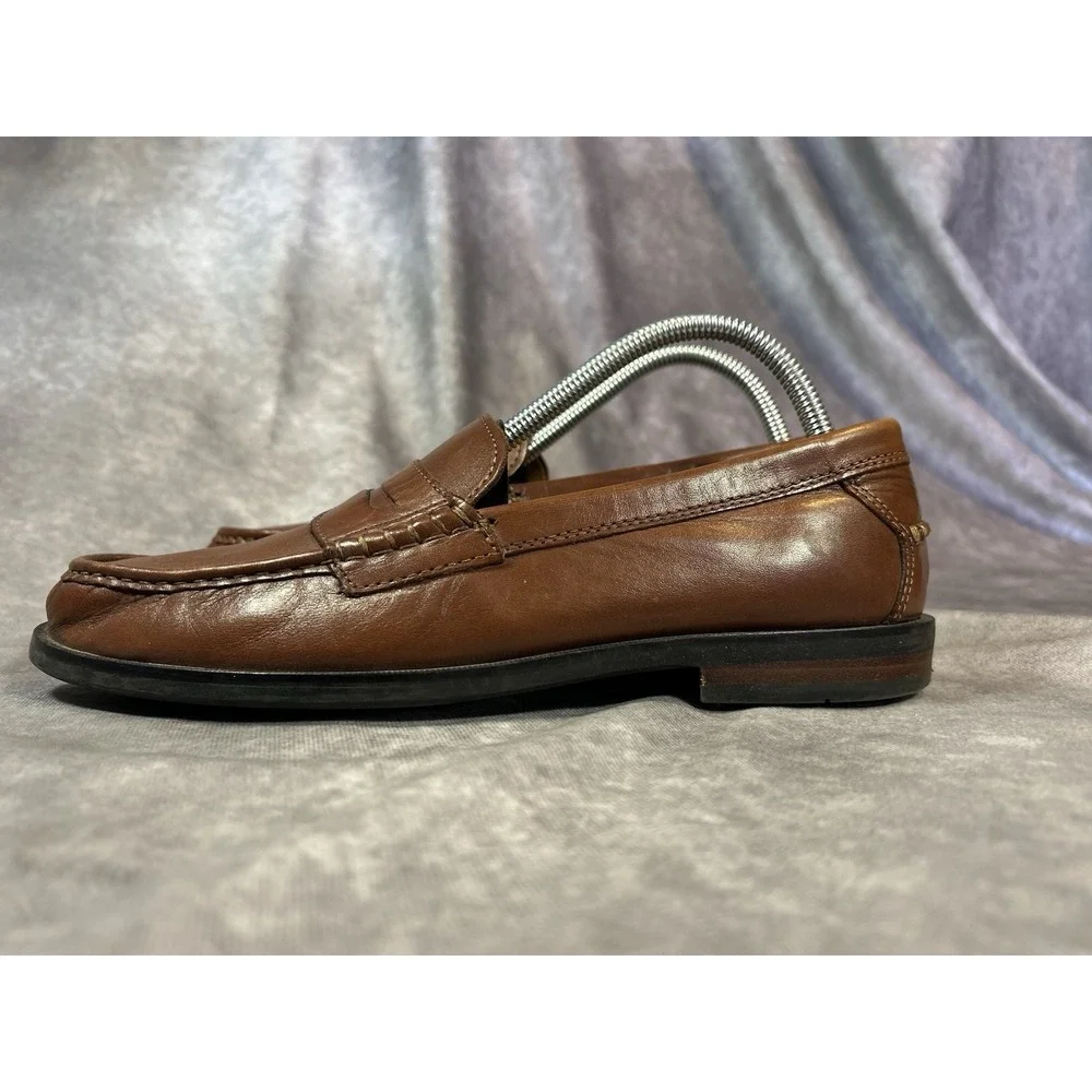 Cole Haan Pinch Penny Loafers Men's 8M Brown Leather Slip On Dress Shoes
